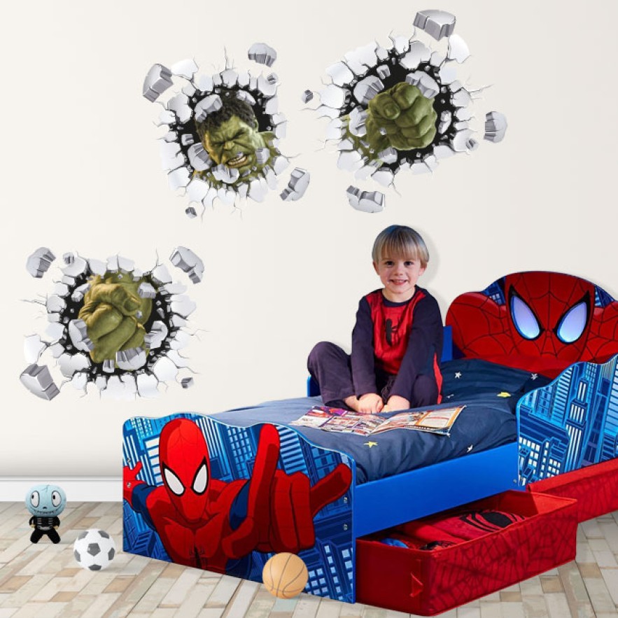 Vinilos infantiles o juveniles 3d marvel hulk
